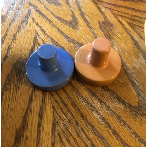 Vintage Terracotta 2” Butter Or Cookie Press Vintage Clay Teddy Bear Bunny - Picture 8 of 10